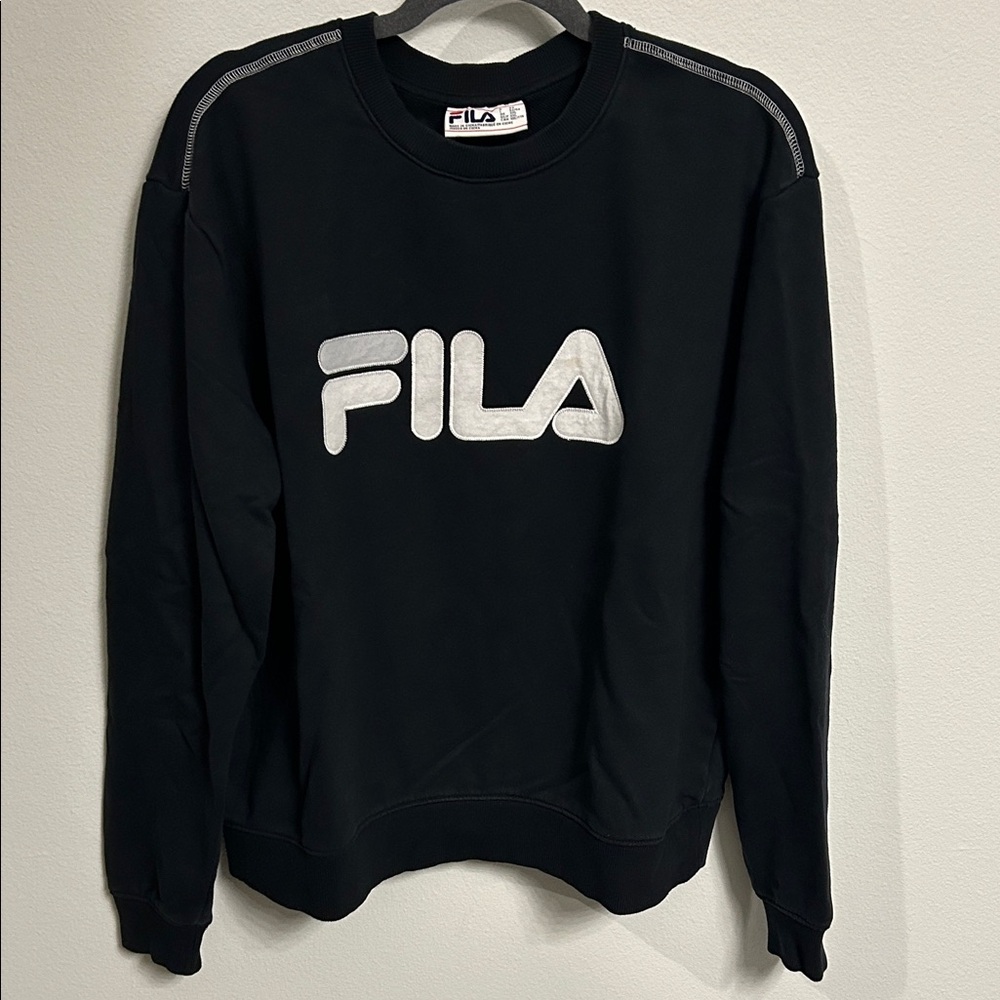 Fila Black Crewneck Sweater